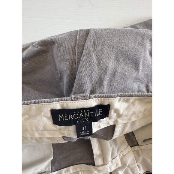 J. Crew Flex Chino Shorts Mens 31 Flat Front Gray - Picture 5 of 5